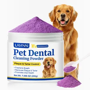 Pet Dental Cleaning Powder, 1 Box Pet Oral Care Powder for Deep Cleaning Teeth and Removing Tartar, Freshens Breath & Improves Oral Health, Cleaner