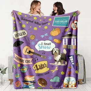 Gilmore Girls Theme Flannel Blanket, Soft Lightweight Warm, Perfect for Bed Sofa Office Camping Travel, Great Gift Idea