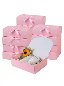 20PCS Bow Ribbon Gift Box, Luxury Lipstick Cosmetic Packaging Box, Bridesmaid Wedding Favor Box, Birthday Holiday Gift Box for Women，needoh，nutrition geeks