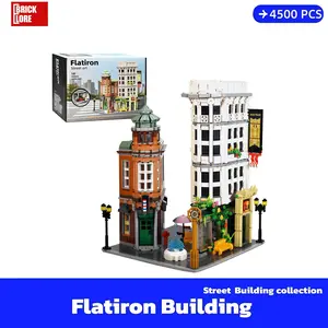 [BrickLORE](SHIP FREE) Flatiron Building Modular Buildings Street building collection 4500 Pieces With GIFT BOX