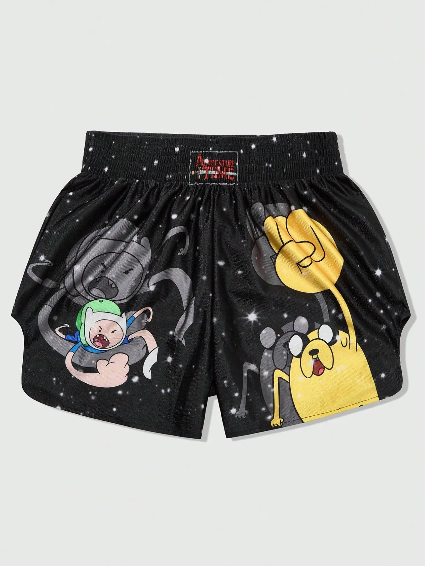 Men's Adventure Time X Romwe Collaboration Boxer Shorts, Casual Street Loose-Fitting Button Fly, Plain Pattern, Comfortable Streetwear Underwear