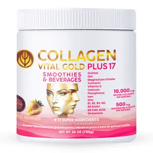 Vital Life, Red Berries Collagen Powder 26 Oz | BioSynergy Formula with +17 Super Ingredients for Beauty, Dietary Support, Hair, Nail Care &  Wellness.