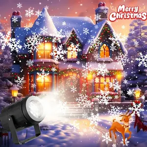 Snowflake Projection LED Party Light, USB Powered Projector for Wall & Ceiling Decor, Creates Dreamy Snow Effect, Perfect for Festive Celebrations