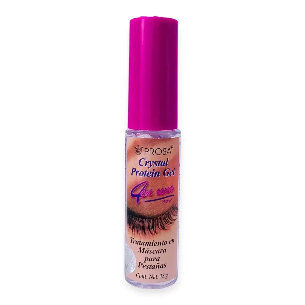 Prosa Crystal Protein Gel, Volumizing Mascara & Brow Treatment with Aloe Vera & Natural Oils, 18g, Volume Mascara