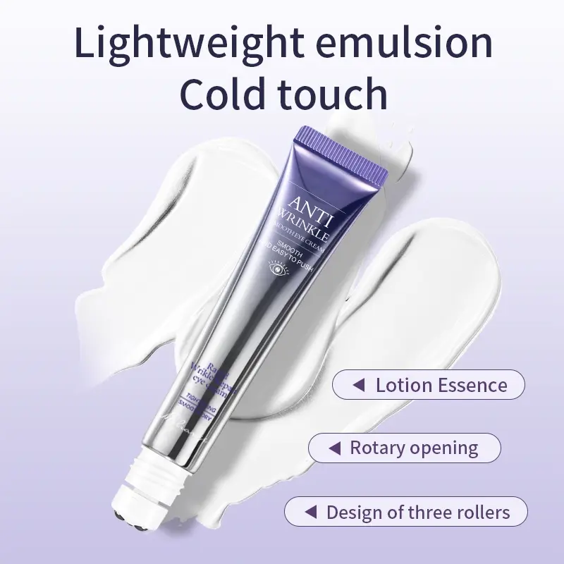 Anti-Wrinkle Eye Cream Roller Massager, High-Efficiency Absorption, Tightening Eyelid Skin, Reduces Dark Circles, Revitalizing Eye Cream, Brightens Dark Circles, Eye Brightener