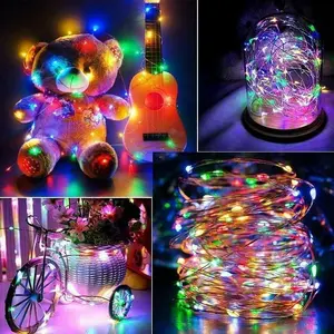 Illuminate with Solar String Lights 20M 200 LED Fairy Lights Multicolor