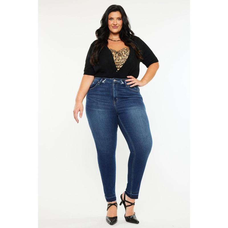 Kancan Full Size High Rise Ankle Skinny Jeans robin jeans  women