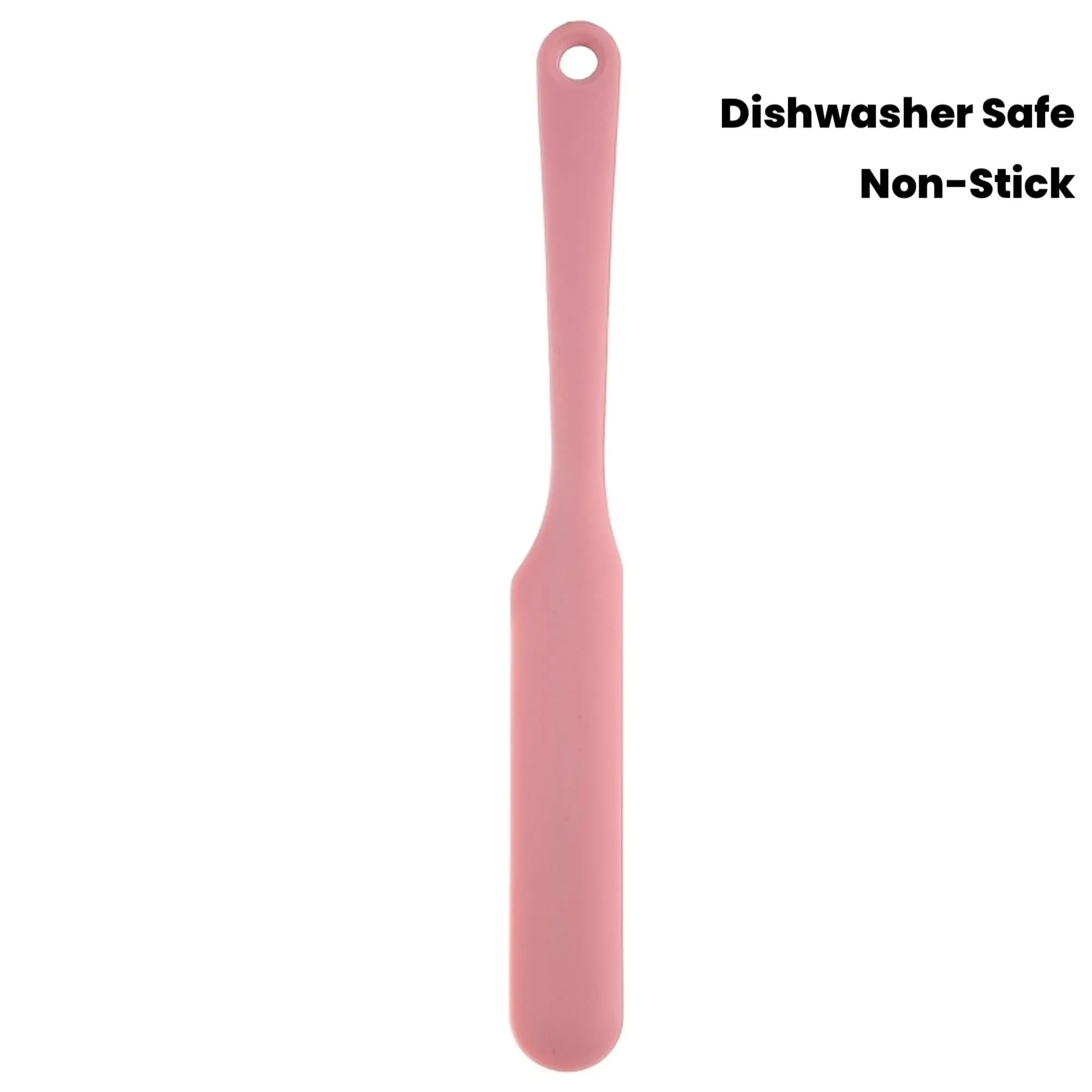 1pc Blush Pink Nordic Silicone Spatula & Spreader - Food-Grade, Heat-Resistant, Non-Stick Flat Blade Bakeware Tool, Ergonomic Handle, Corrosion Resistant, Durable, Dishwasher Safe Cooking Utensil for Cake, Jam