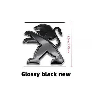 Peugeot Car Logo Set, Durable Front and Rear Badges, Easy Installation Accessories for Peugeot 2008, 3008, 4008 Models