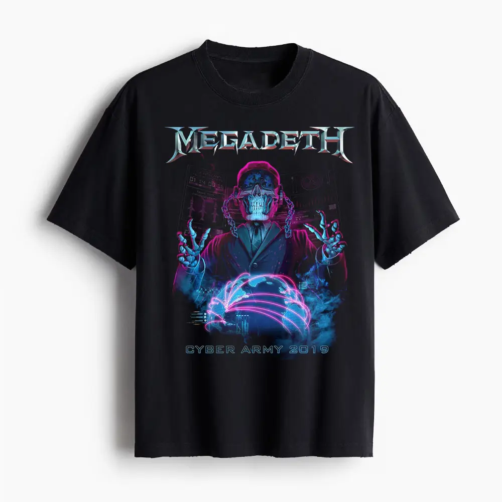Megadeth Tour 2026 T-Shirt, Thrash Metal Graphic Tee, Heavy Metal Concert Fan Apparel