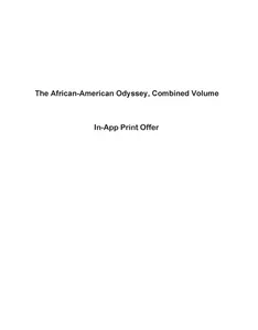 USED-African-American Odyssey, The, Combined Volume, Books a la Carte Edition (7th Edition) by Darlene Clark Hine (Loose Leaf)