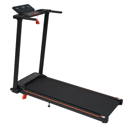 Rolenva Upgraded Portable Foldable Home Fitness Machine - Fold-in-Half Adjustable Motorized Treadmill, 8% Incline, 3.0HP Low-Noise Smooth Motor, 1-8 MPH, 265 lbs Capacity, Triple Display, Handle, 12 Built-in Programs, Running/Jogging Use