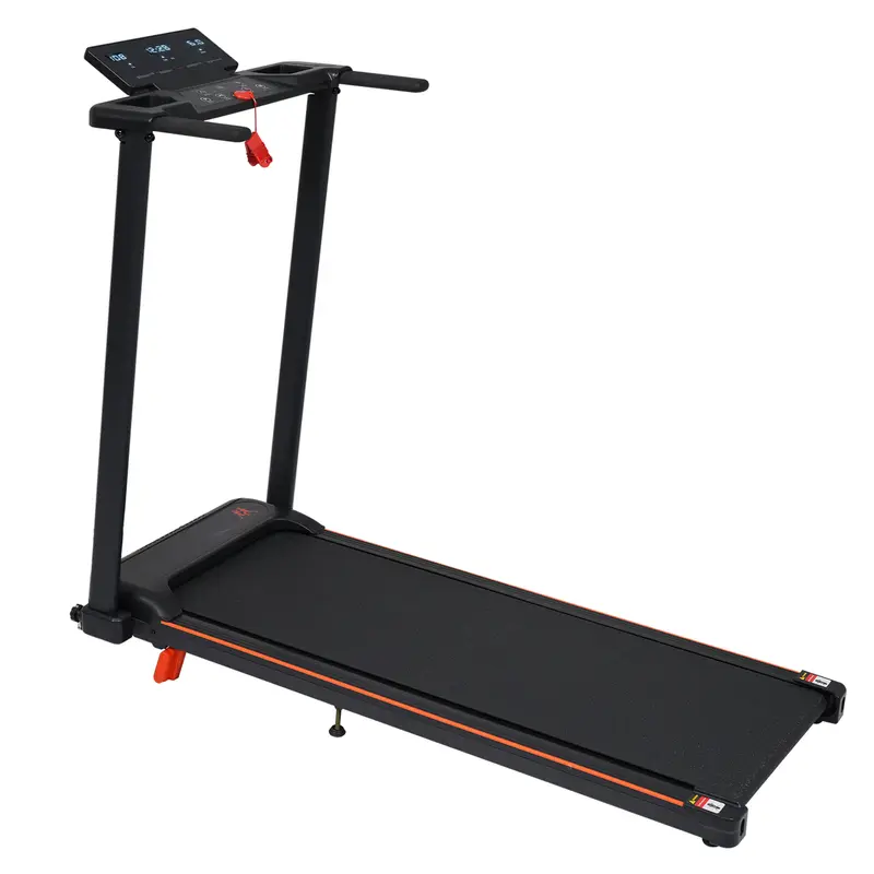 Rolenva Upgraded Portable Foldable Home Fitness Machine - Fold-in-Half Adjustable Motorized Treadmill, 8% Incline, 3.0HP Low-Noise Smooth Motor, 1-8 MPH, 265 lbs Capacity, Triple Display, Handle, 12 Built-in Programs, Running/Jogging Use