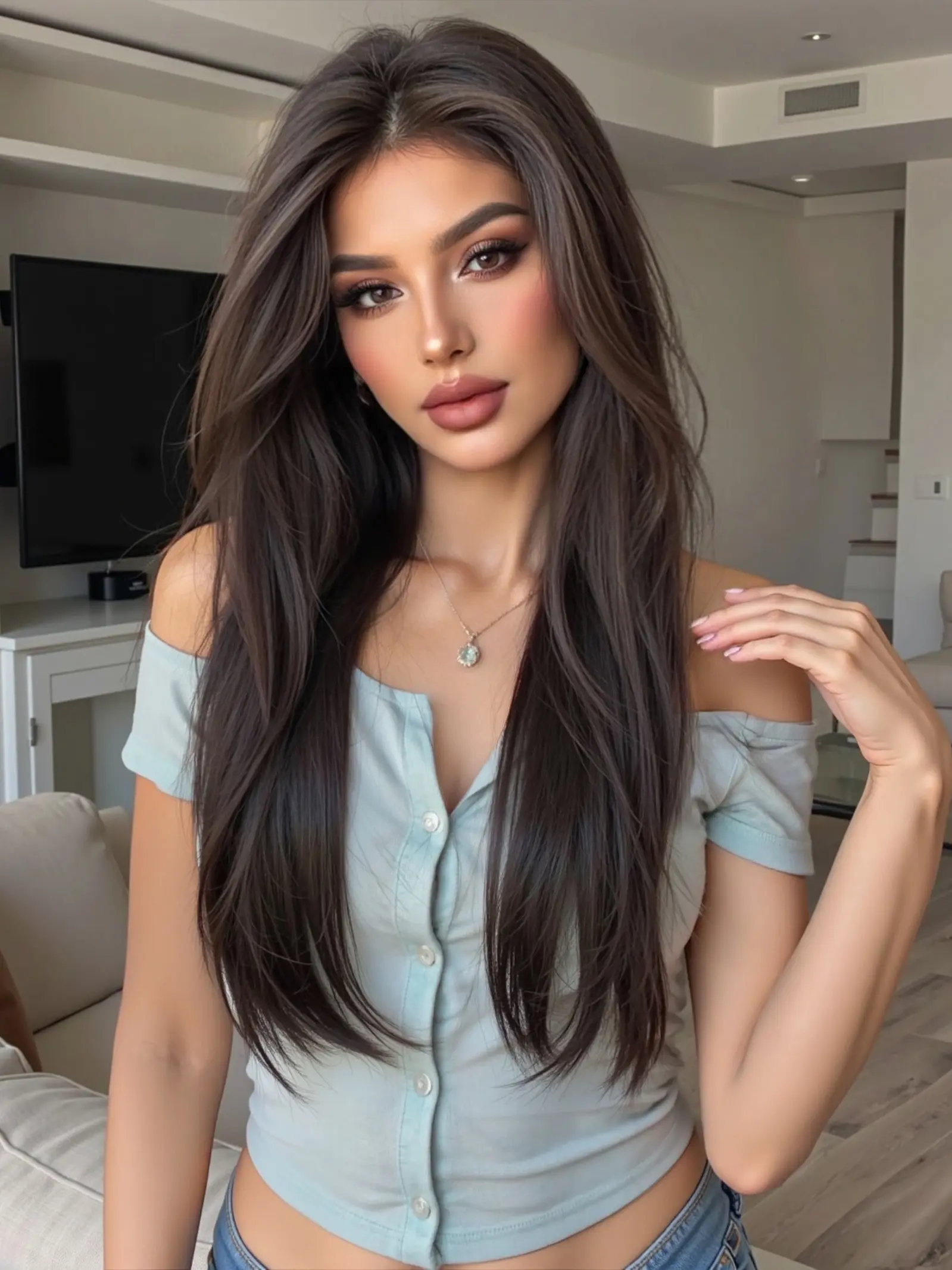 6x6.5 Lace Hair Topper  24" Silky Straight | Secure Fit + Instant Volume + High Crown + Free Parting | Heat Resistant Synthetic Heat Resistant Wig