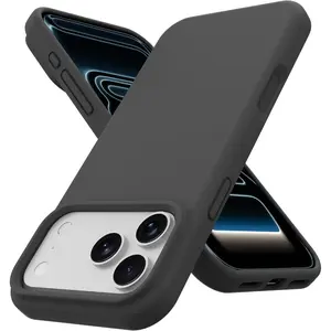 Designed for iPhone 17 Pro Max Case, [Soft TPU] Shockproof Slim Protective Phone Case for Men Women,Black