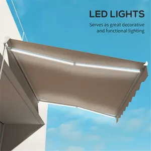 Electric Awning  /Patio Retractable Awning  -AS (Using high-quality and premium materials) ,Waterproof and UV resistant,firm,seek shelter from the rain,Prevent exposure to direct sunlight,sunshade