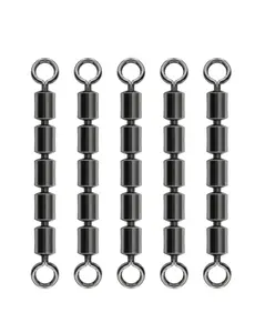 BLUEWING High Speed Multi Link Barrel Swivels 5 Roller, 84-209lbs 10pcs