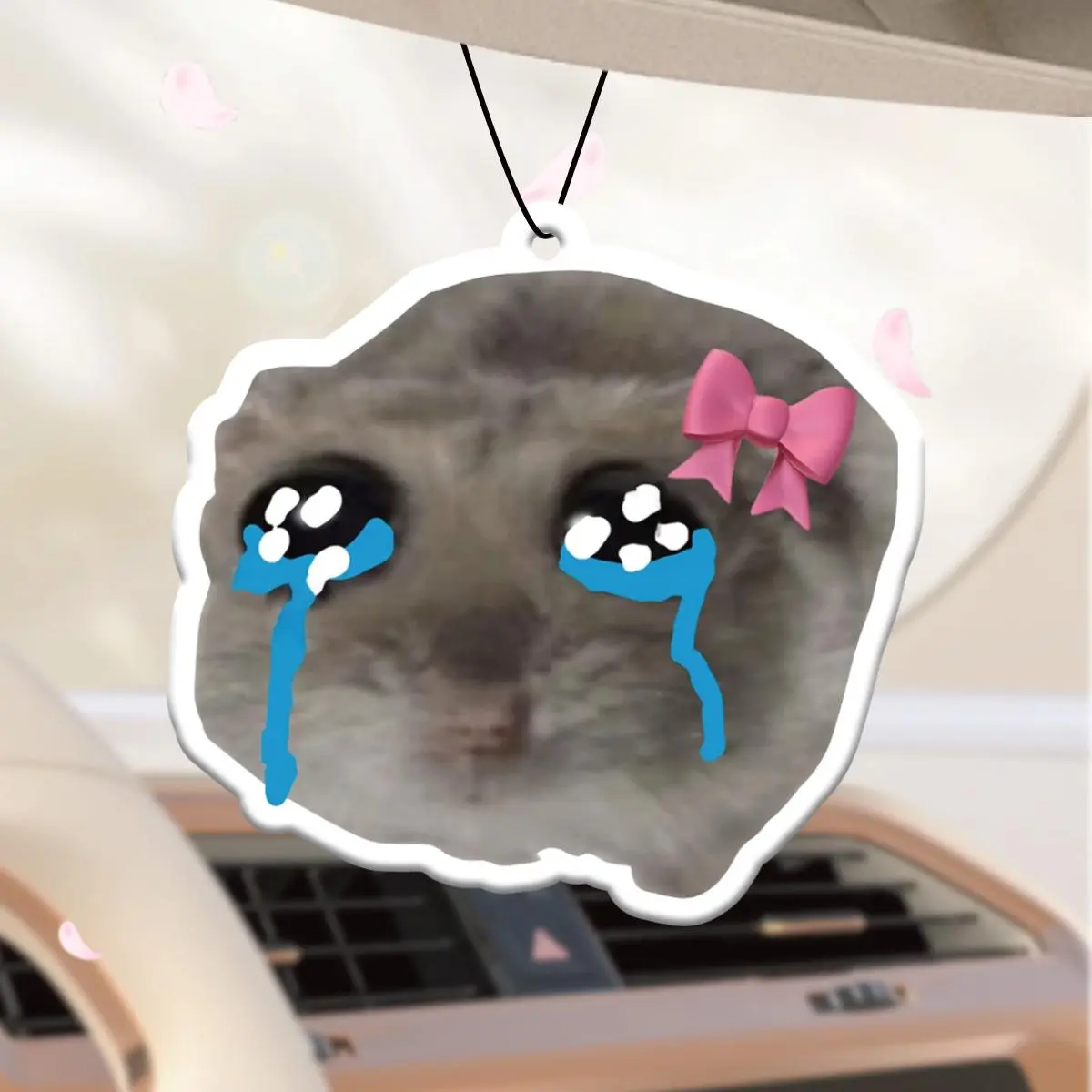 Cartoon Cat Design Car Air Freshener Ornament, Car Aroma Diffuser, Car Scent Diffuser, Car Rear-view Mirror Decorative Hanging Fragrance Tablet, Universal Car Interior Decoration Accessories