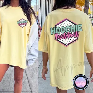 Comfort colors Hoochie Mama Graphic T-shirt - Relaxed Fit, Soft-Washed Fabric, Unisex Sizing