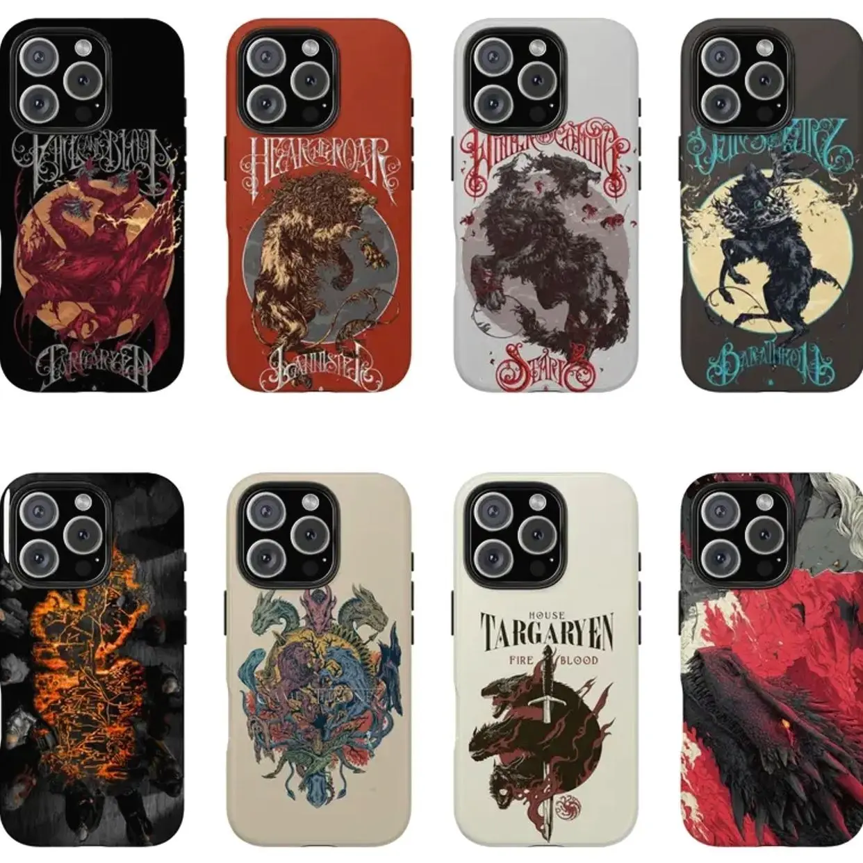 House Of The Dragon Phone Case Cover Compatible with iPhone X, 11, 12, 13, 14, 15, 16, 17 Plus Pro Promax & SS Galaxy S21-26 Series