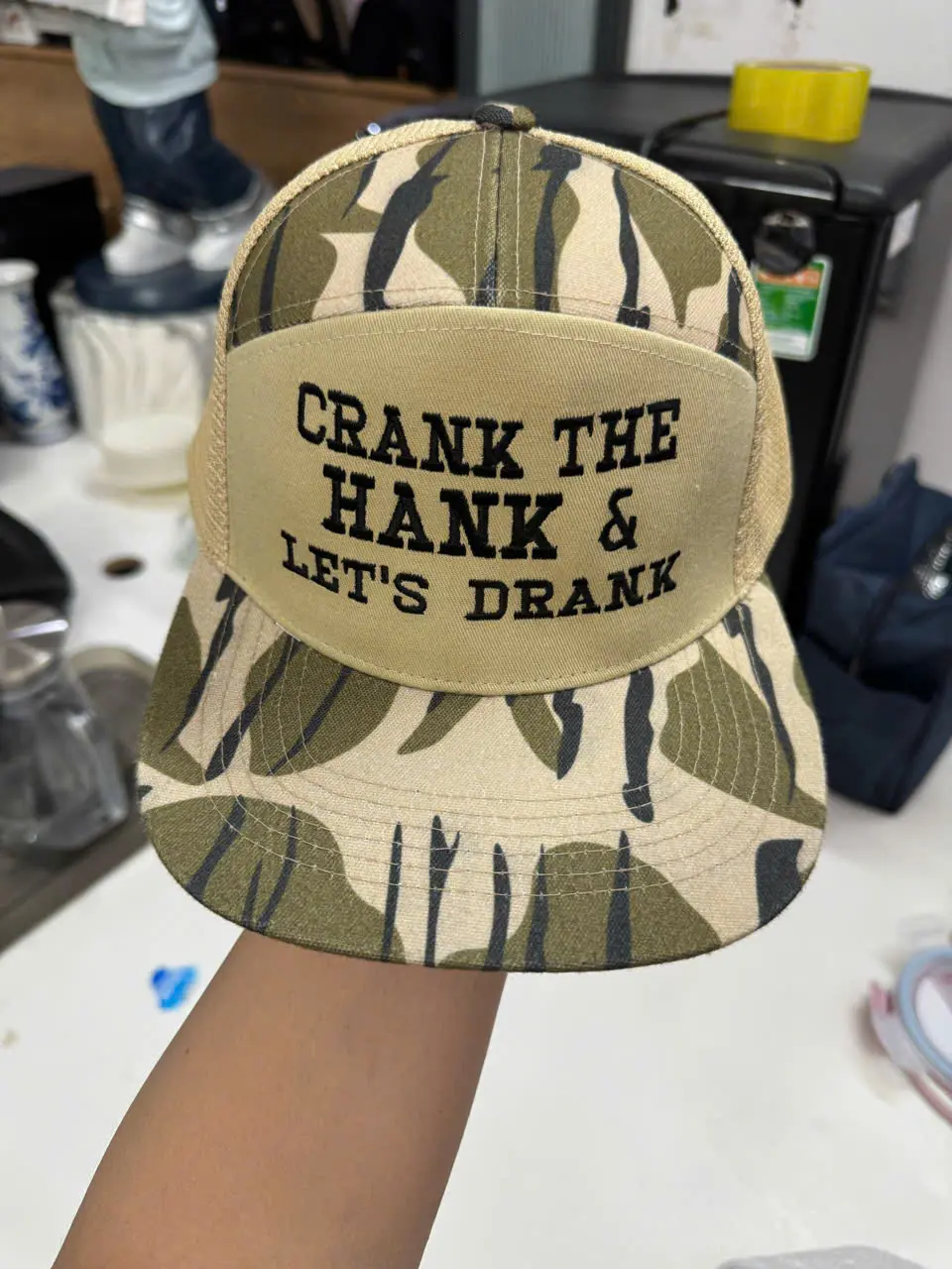 Drake Hunting Camo Snapback Hat – Retro Embroidered Trucker Cap
