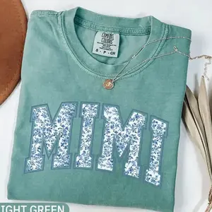 Comfort Colors Mimi TShirt, Toile Floral Mimi T-Shirt, Cute Mimi TShirt, Grandma Gift, Comfort Colors Graphic Tee, Casual Outfit, Vintage Wash Shirt, Oversized Women’s Outfit, Apr 5