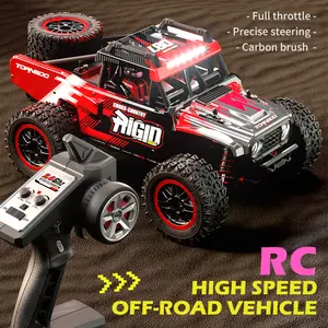 1:14 RC Cars Fast 50 KMH Remote Control Car 4X4 RC Truck For Adults 2.4 GHz All Terrains RC Dune Buggy Off-Road RC Monster Truck Short Course Car With 2 Batteries (Green)