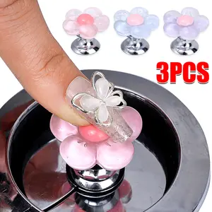 Toilet Press Button Flower Shaped Color Creative Water Tank Buttons Auxiliary Device Home Bathroom Accessory Cabinet Knobs Mini