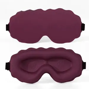 3D Premium Sleep Mask Ultra Soft Skin Friendly Eye Cover 100% Light Blocking Eyemask with Lash Extension Design Unisex Sleeping Aid Blackout Sleep Mask for All Genders