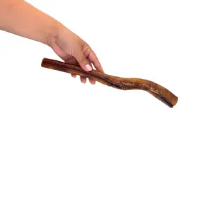 King Lou 100% USA Grass-Fed Beef KING Size Bully Stick - HUGE Long Lasting 12 Inch Single Ingredient Chew for Medium & Large Dogs & Heavy Chewers - 100% Sourced & Made in USA