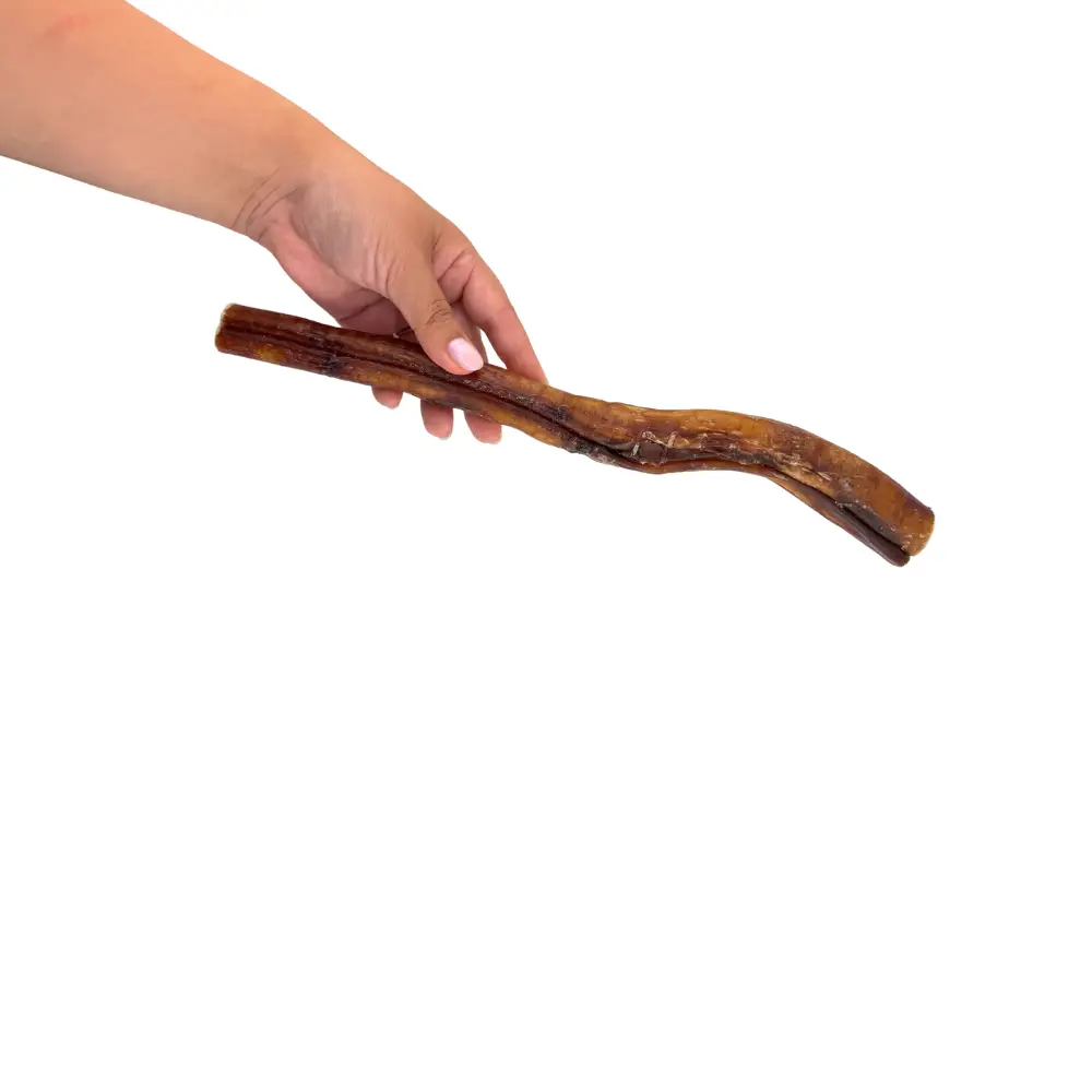 King Lou 100% USA Grass-Fed Beef KING Size Bully Stick - HUGE Long Lasting 12 Inch Single Ingredient Chew for Medium & Large Dogs & Heavy Chewers - 10