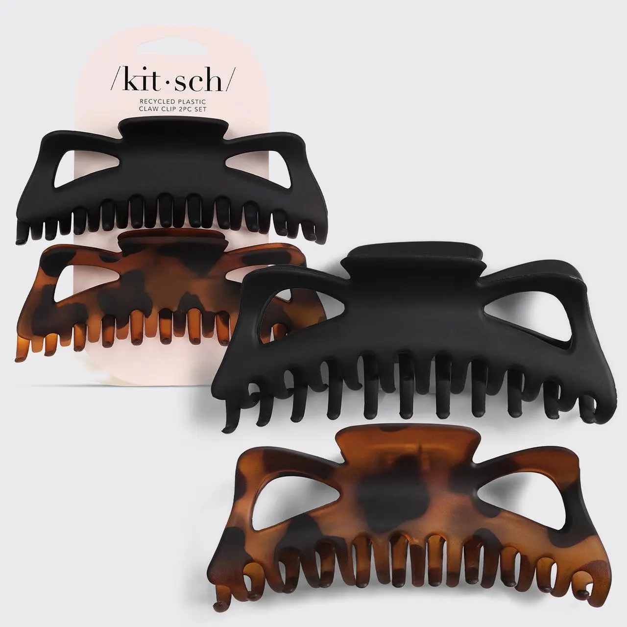 Jumbo Classic Claw Clips 2pc - Recycled Plastic Jumbo Classic Claw Clips 2pc - Recycled Plastic