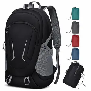 Ultra Lightweight Packable Backpack for Travel, Camping, Hiking, Waterproof Foldable Daypack for Men and Women, Black