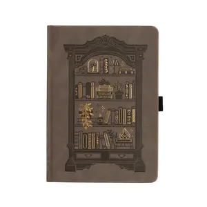 A5 Blank Notebook: Bookshelf