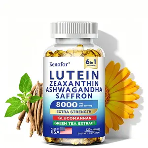Kenofor Lutein & Zeaxanthin Supplement - Eye Health Support for Screen Time 8000mg Equivalent Eye Care Formula