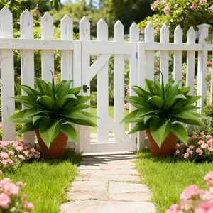 Large Artificial Agave Plant, Realistic Palm-Like Agave, Dense Leaves, Year-Round Decoration, Suitable for Door, Balcony, Office, Shop, Artificial Plants