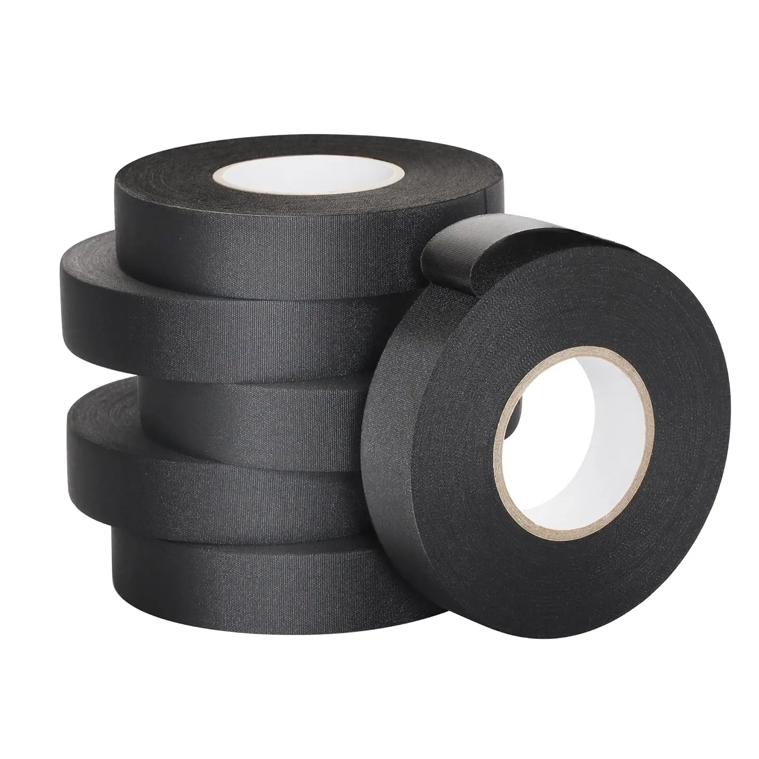 6-Pack Cloth Electrical Tape Automotive, Thicked 9.8 mil x 3/4 in x 66ft, No  Fabric Wire Harness Tape High Temp Wiring Loom Tapes, B106