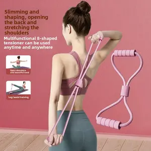 Eight-character tension device Yoga stretching belt Eight-character tension rope Open back beautiful back stretcher Household fitness thin back plasticity