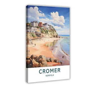 Cromer Norfolk City Travel Cityscape Landscape Canvas Poster Wall Art for Home Bedroom Office Dorm Room Decor