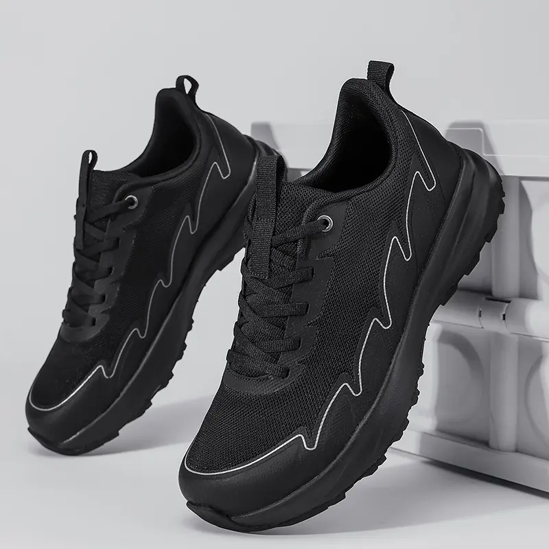 Men's Wide Toe Mens Shoes - Sporty Chic Minimalist Non-Slip EVA Casual Trainers, Breathable Lightweight All Seasons Footwear for Gym, Running, Minimalist Non-Slip Casual Trainers, Lace-Up Strap Casual Trainers
