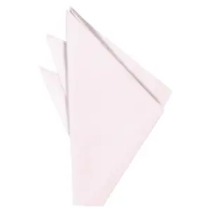 Pink Solid Twill Pocket Square