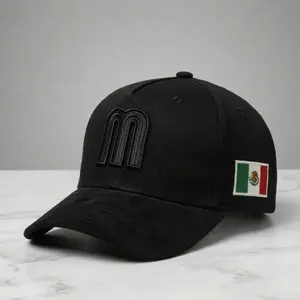 Mexican Flag Baseball hat Adjustable SnapBack Hat with Embroidered Logo and Authentic embroidered flag
