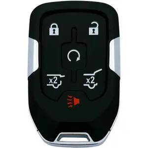Replacement Key Fob Shell Case Fits for Chevy Suburban Tahoe 2014 2015 2016 2017 2018 2019 2020 GMC Yukon Keyless Entry Remote Control Key Cover (6 Buttons)