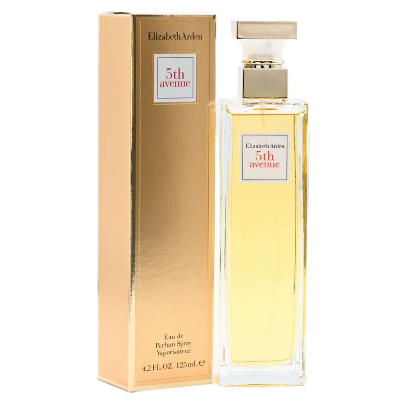Elizabeth Arden Women's 5th Avenue Deep Floral EDP Liquid Perfume - 4.2 fl oz, High-End Fragrance with Lilac, Bulgarian Rose Core, Jasmine, Peachy Fresh Floral Lift, Vanilla Notes, Amber Musk Warm Finish, All Seasons Wear, New In Sealed Box