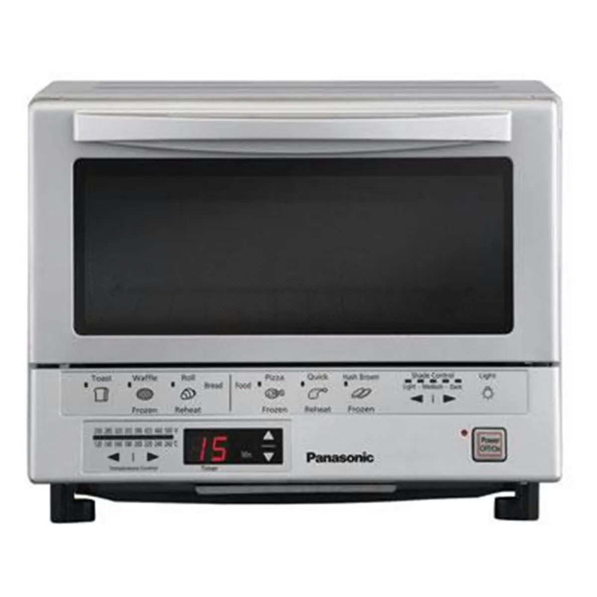 Panasonic NB-G110P Flash Xpress Countertop Toasting Oven - 1300W Household Kitchen Appliance with Digital Keypad, Digital Timer, Infrared Heat Function