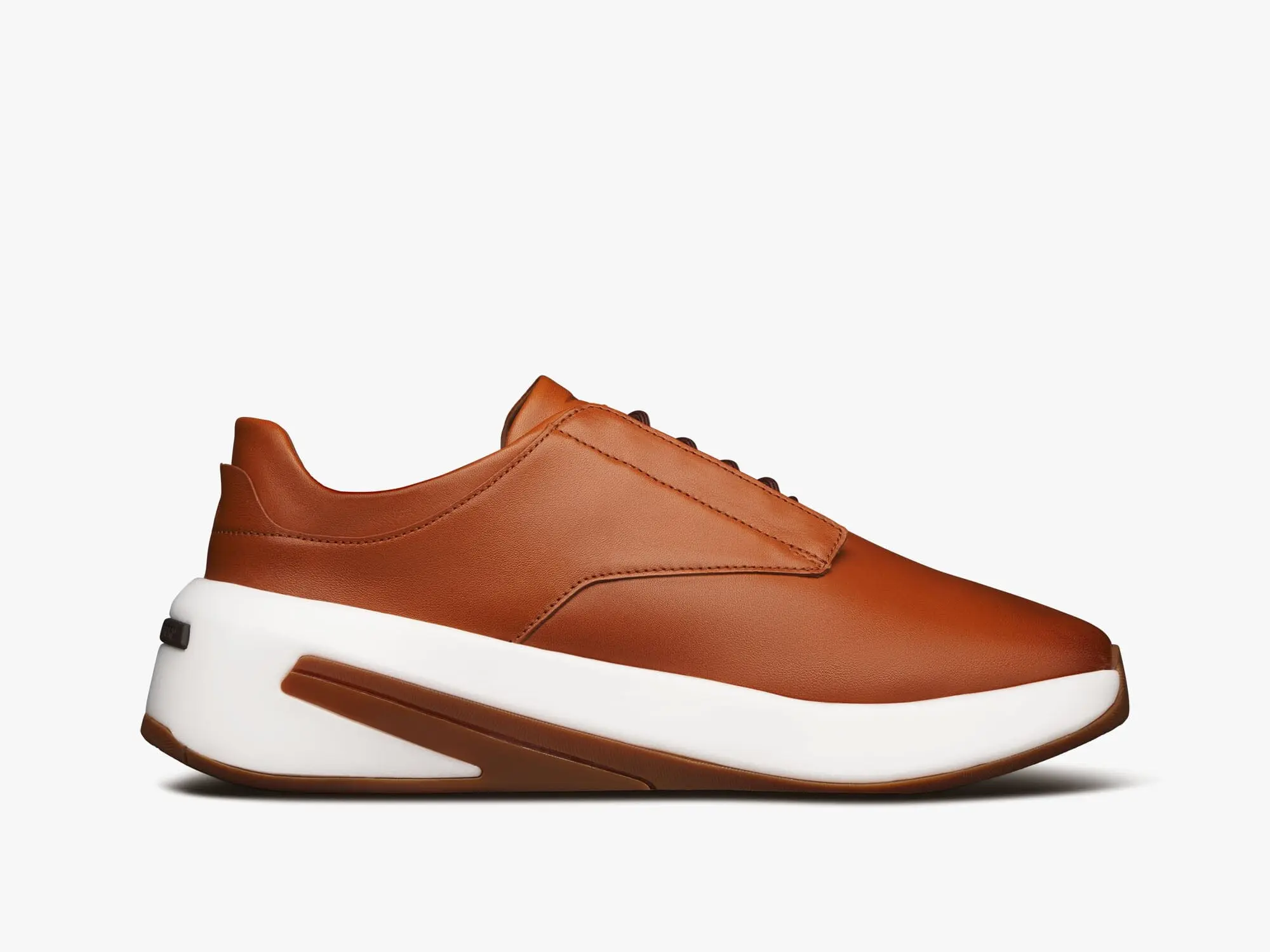 Wolf & Shepherd Men's Leather Lace-Up Casual Trainers - Nitrogen-Infused Foam Cushion, Carbon-Shank Stead, Rubber Sole, Sheepskin Lining, Athletic Walking Footwear for Men's Shoes