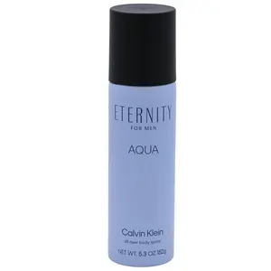 Calvin Klein Eternity Aqua Scented Fragrance Body Care All-Over Body Spray, 5.4 oz New Aroma Blend for Men