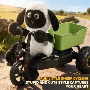 Sheep tricycle remote control car drifting stunt car, drifting cool Cute Fun racing car, with LED effect, full proportional throttle high-speed durable remote control toy gift, boy's birthday gift, children's favorite remote control toy gift