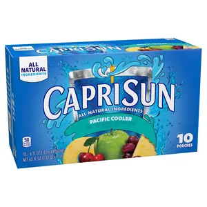 Capri Sun Pacific Cooler Mixed Fruit Flavored Juice Drink Blend, 10 ct Box, 6 fl oz Pouches
