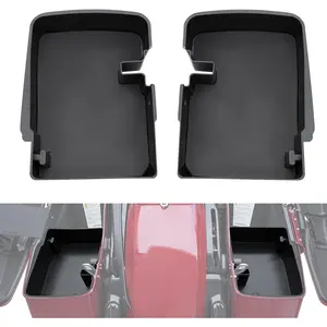 Hard Saddlebag Organizer Storage Tray, Rear Saddle bag Organizer Tray Shelf Storage Box for Touring Electra Road Glide Street Glide Road King Ultra Limited 2014-2023 Accessories(Left + Right)